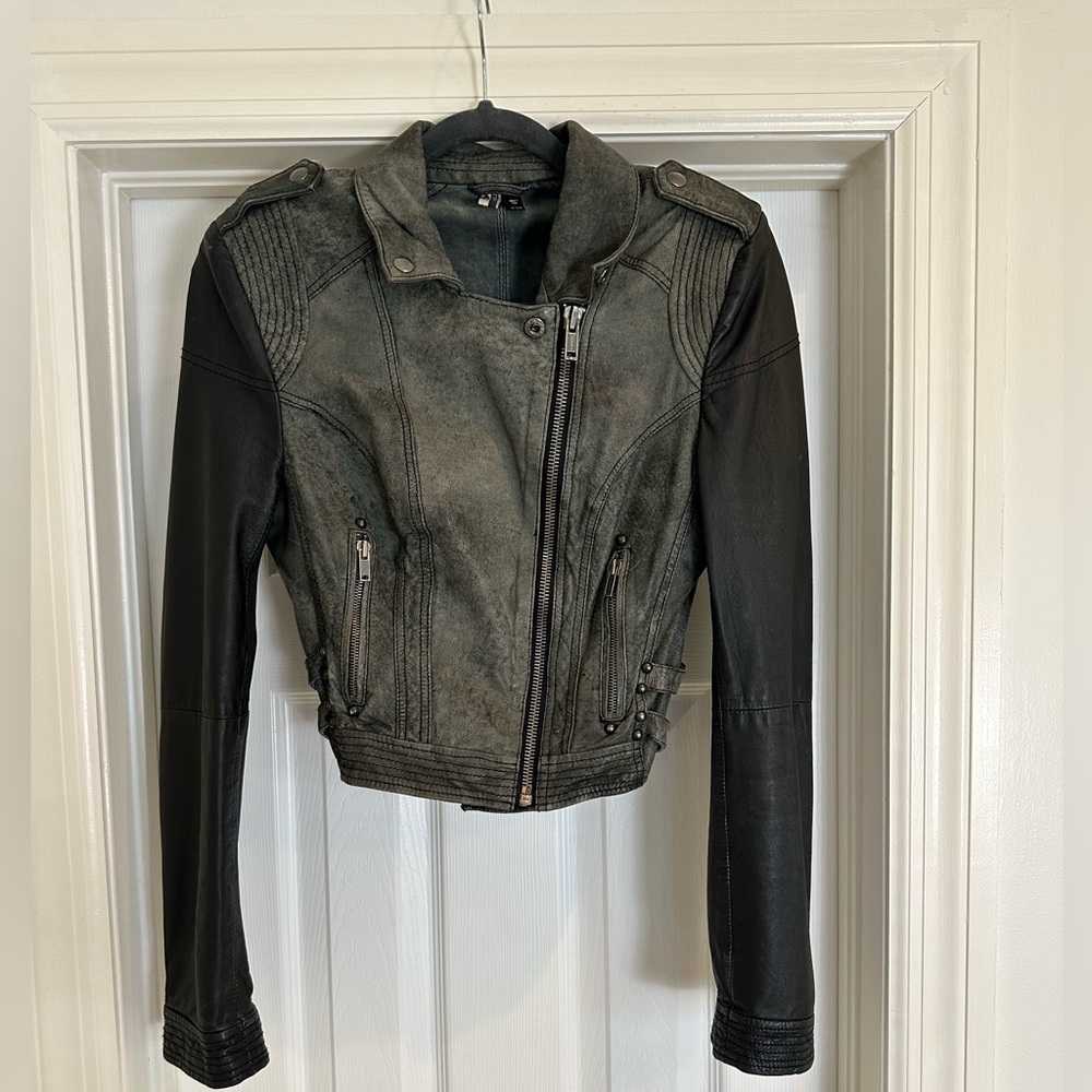 Top Shop Leather Jacket. - image 8
